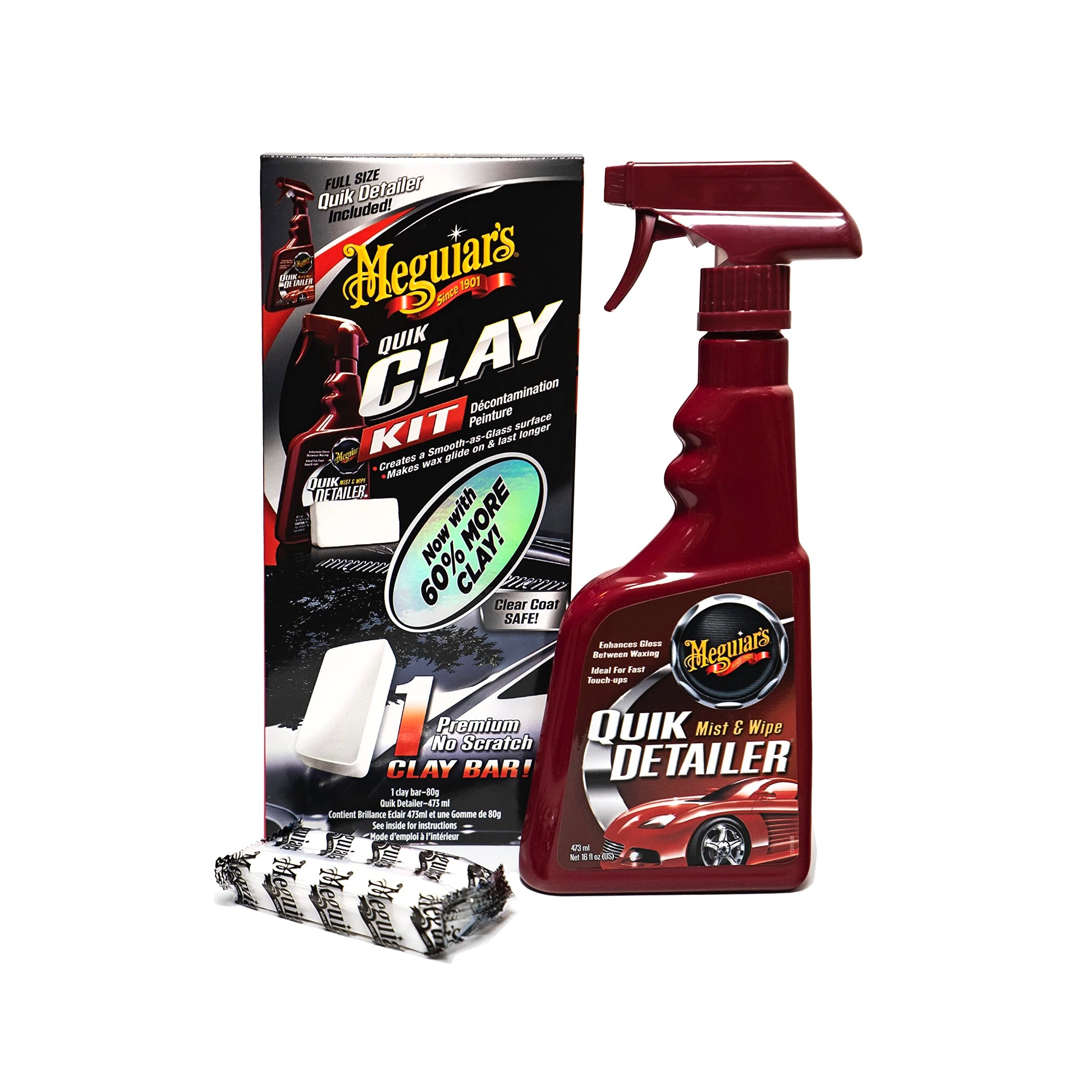 Meguiars Quik Clay Starter Kit 80g Clay Bar