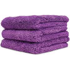 Chemical Guys - Happy Ending Edgeless Microfiber Towel Purple 16" x 16" (3 Pack)