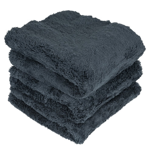 Chemical Guys MIC_808 Elegant Edgeless 51 x 30 Black Microfiber Towel